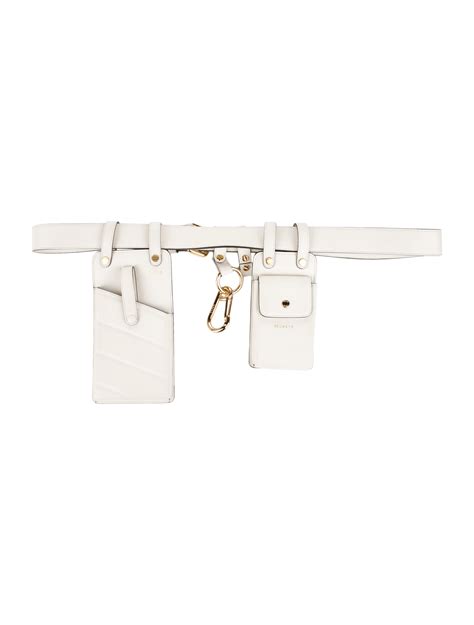 fendi white leather belt bag|fendi waist belt bag.